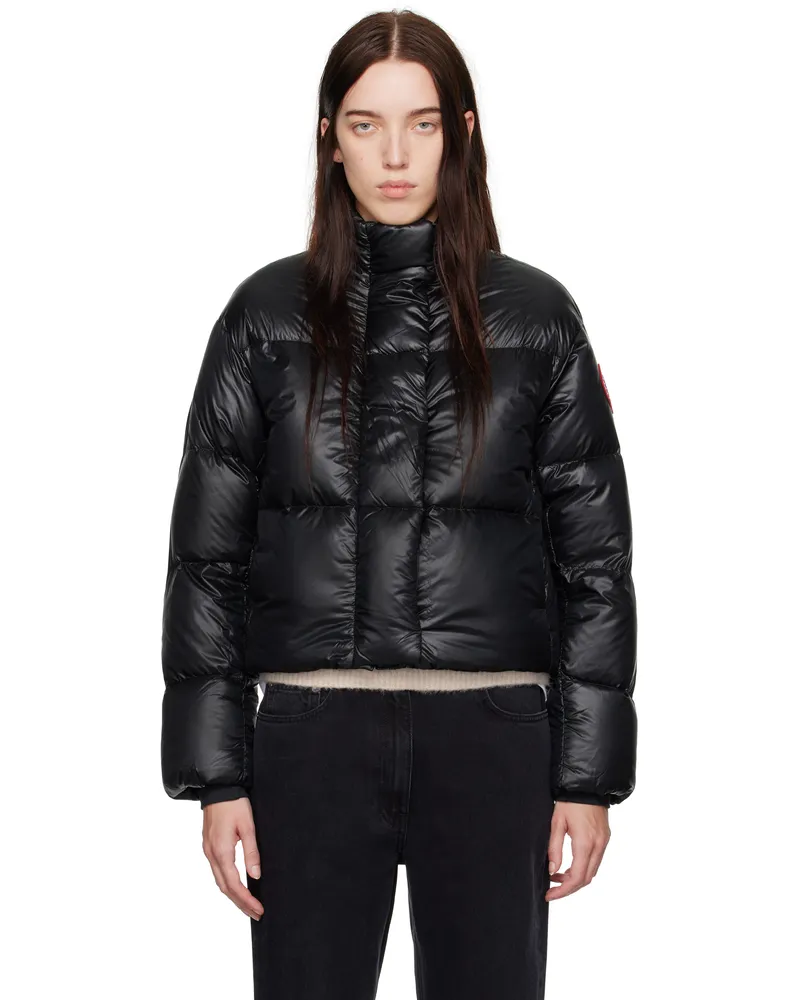 Canada Goose Black Cypress Cropped Puffer Down Jacket 61