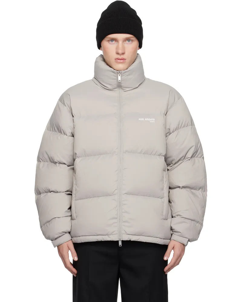 Axel Arigato Gray Observer Puffer Down Jacket Stone