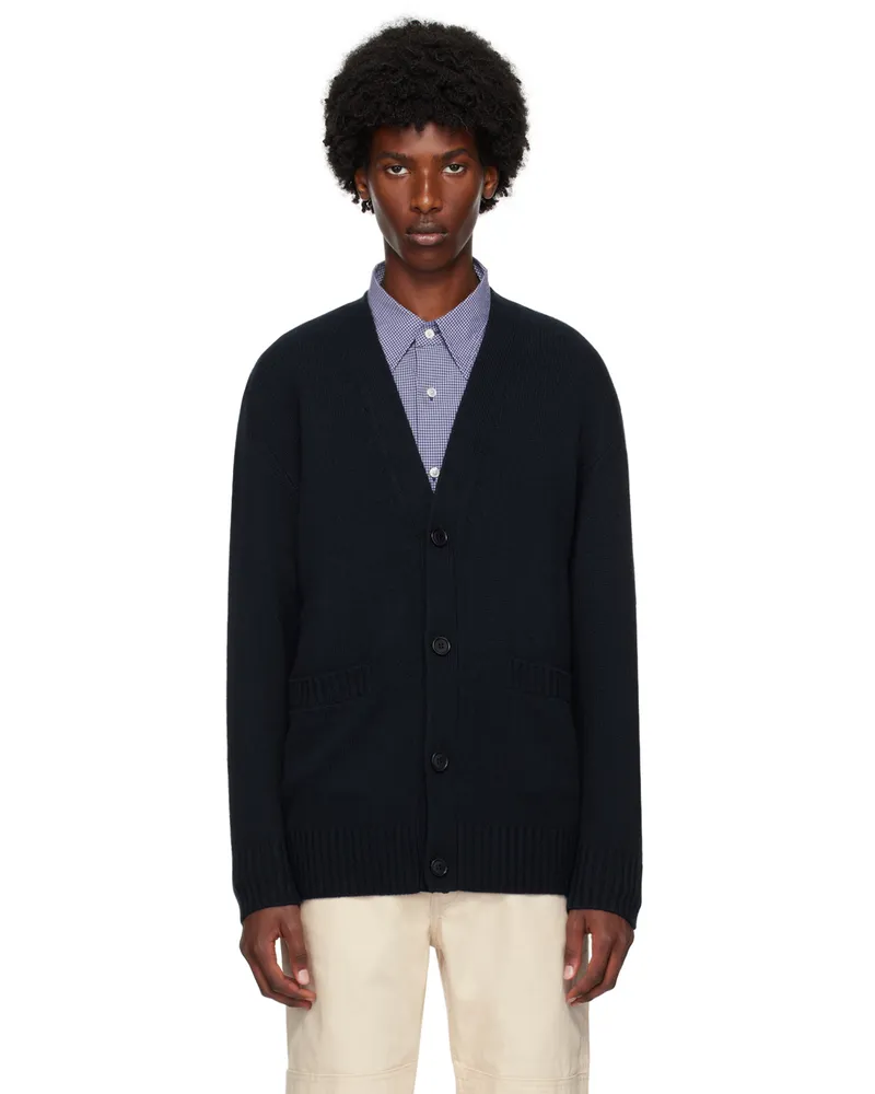 Lisa Yang Navy Wilson Cardigan Na
