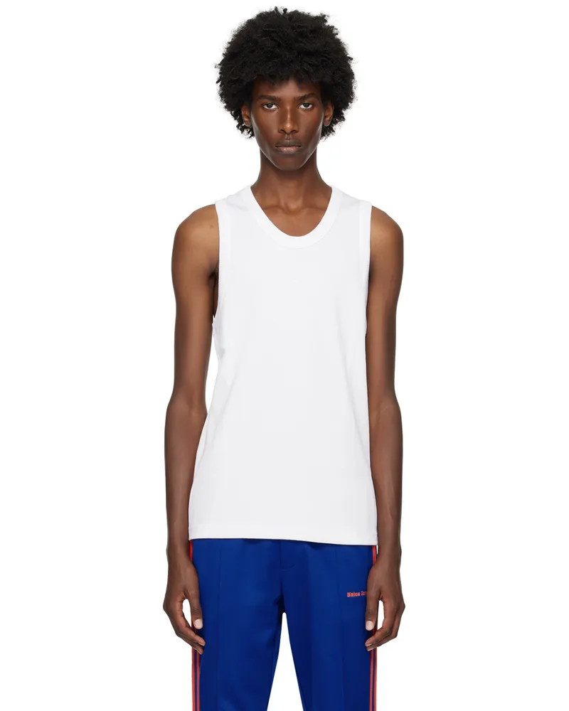 Wales Bonner White Record Tank Top White