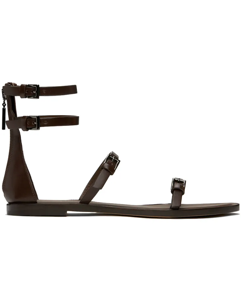 Max Mara Brown Evegflat Sandals 5