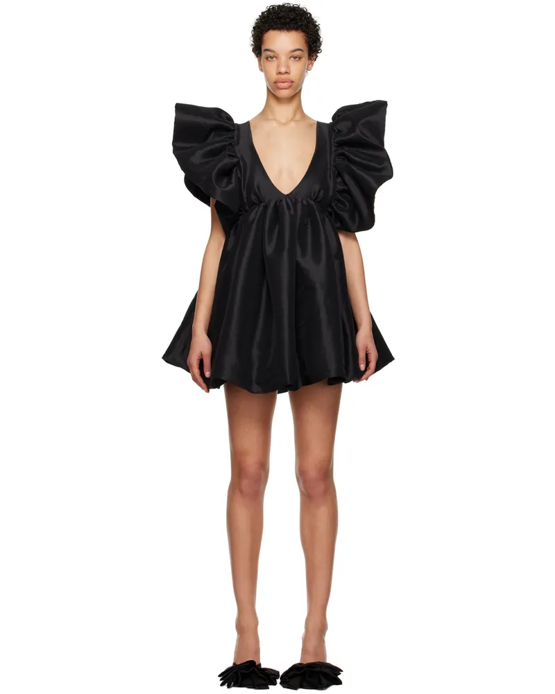 Kika Vargas SSENSE Exclusive Black Adri Minidress Black