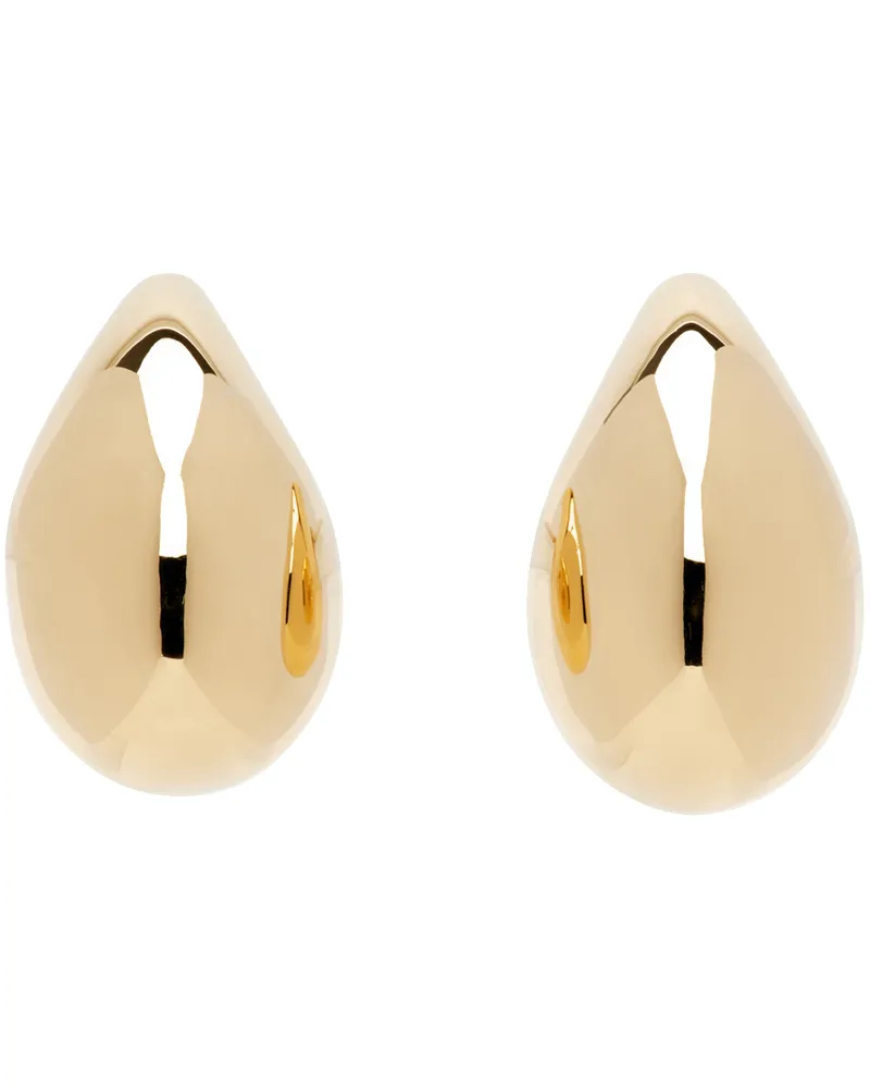 Bottega Veneta Gold Small Drop Earrings 8120