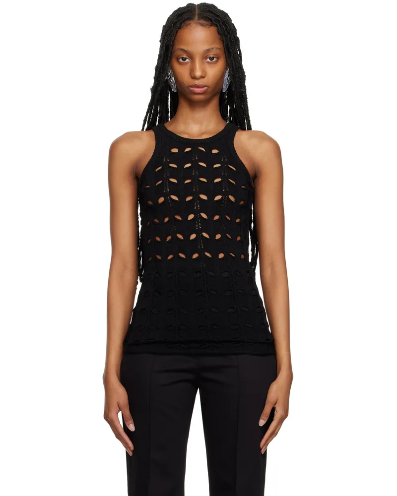 SPORTMAX Black Astice Tank Top 005