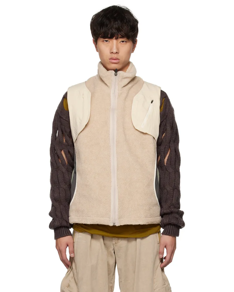 Hyein Seo Beige Layered Vest Sand
