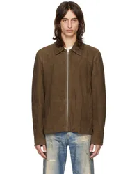 Rag & Bone Brown Melrose Leather Jacket Dkbrw