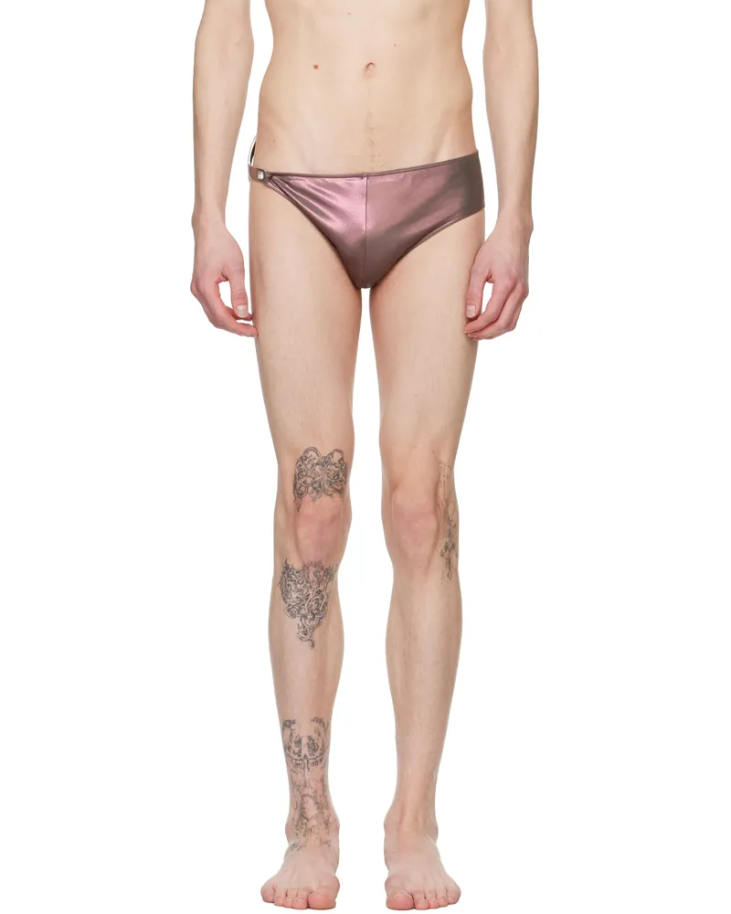Rick Owens Brown Hollywood Hydra Swim Briefs 84
