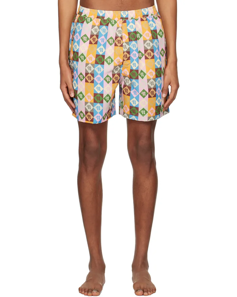 Nanushka Multicolor Kenan Swim Shorts Diamond