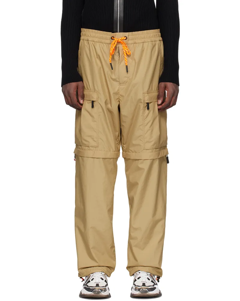 Moncler Tan Drawstring Cargo Pants 226