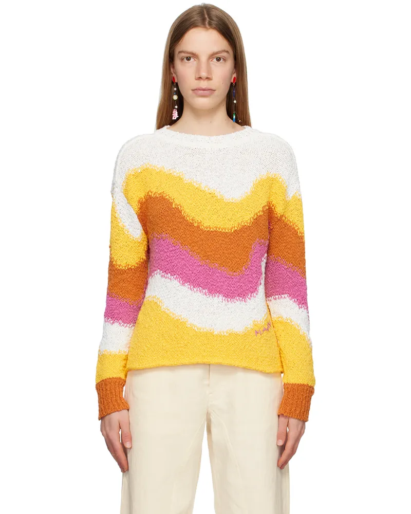 Marni Multicolor Embroidered Sweater Wer20