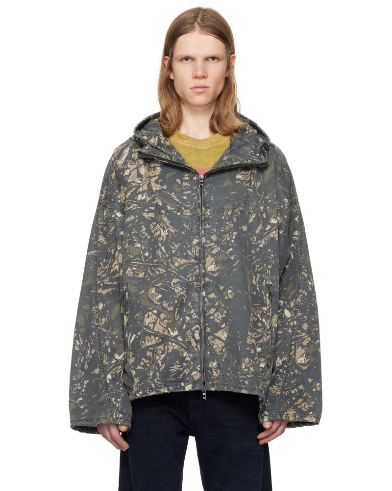 Diesel Green & Beige J-Lint Jacket 5afa