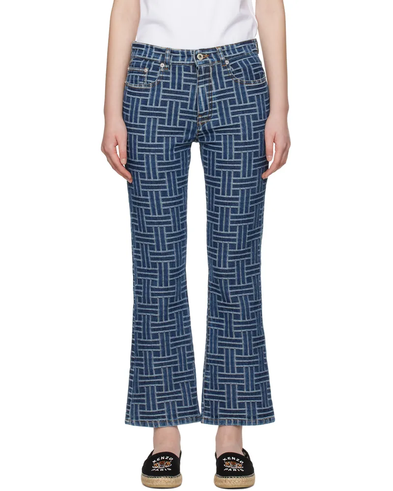 Kenzo Blue Kenzo Paris Bara Jeans Ds