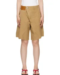 J.W.Anderson Tan Twisted Shorts Beige