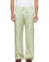 CORMIO Yellow Floral Cargo Pants Pijama