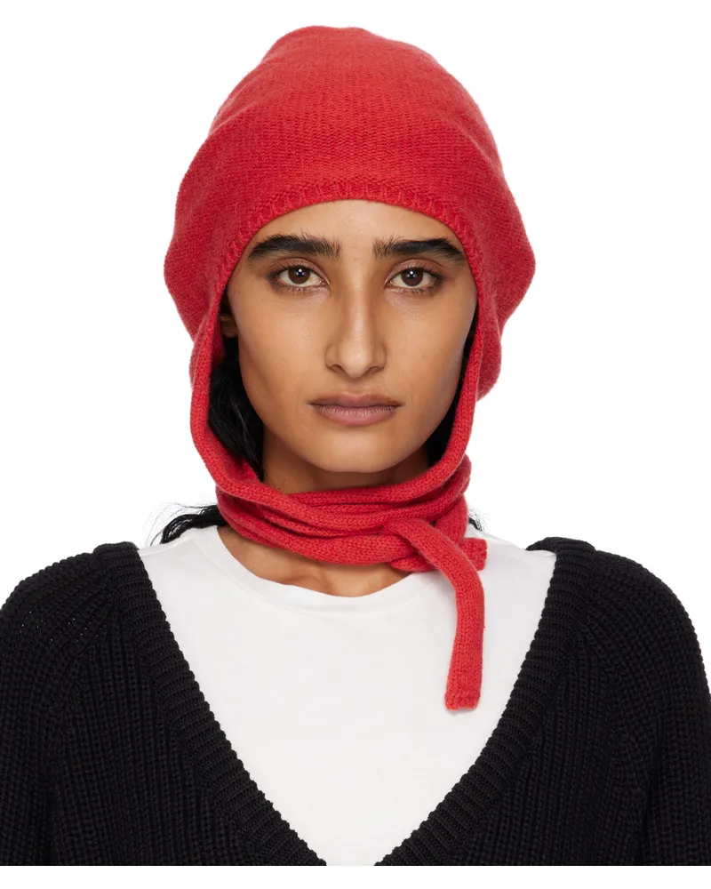 Baserange Red Tier Hood Beanie Melograno