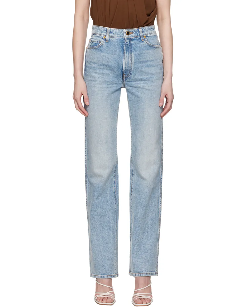 KHAITE Blue Danielle Stretch Jeans 096