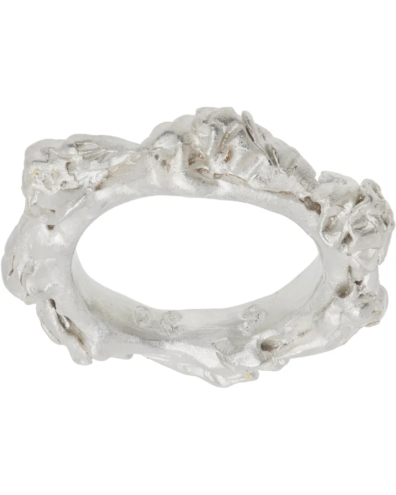 Our Legacy Silver Oyster Petite Ring Silver