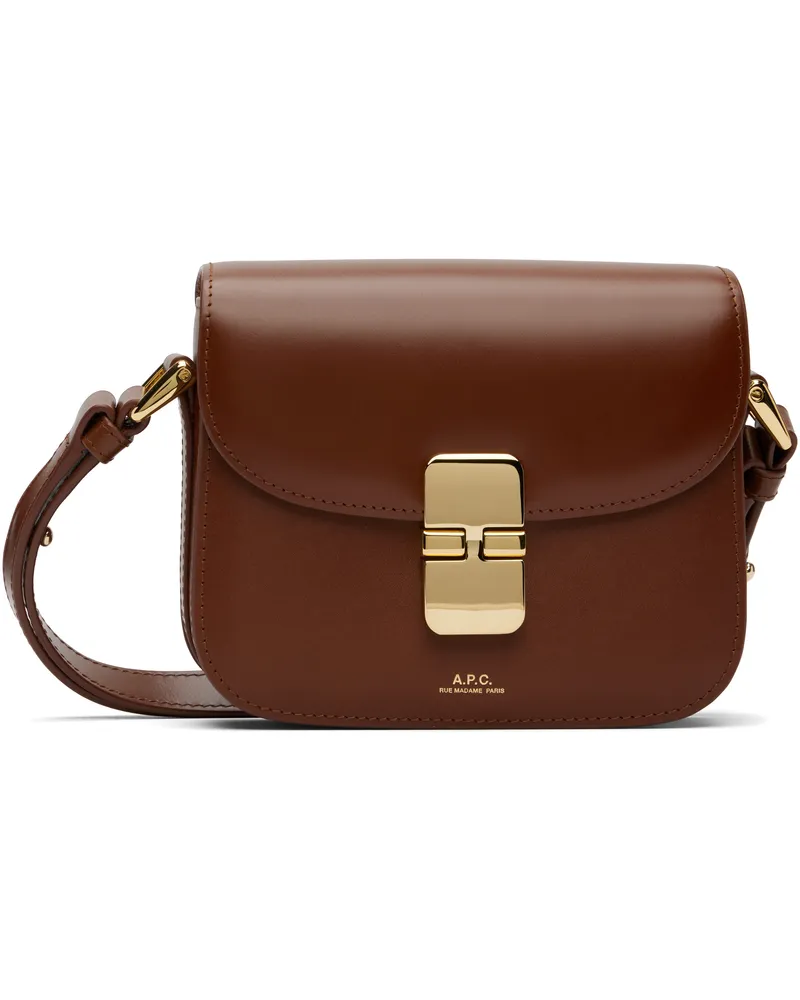 A.P.C. Tan Grace Mini Bag Cad