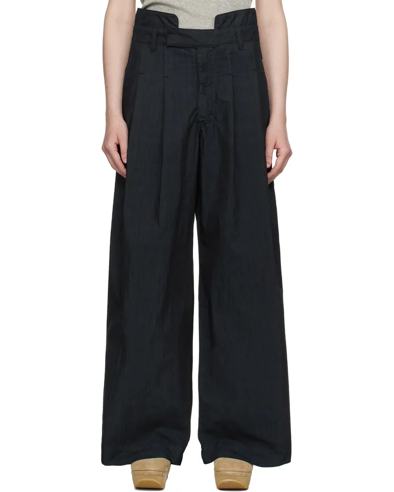 Eckhaus Latta Navy Flight Trousers Anthracite