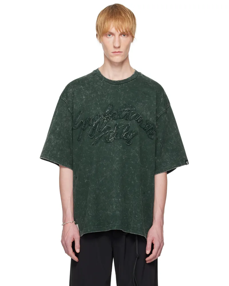 Song For The Mute Green adidas Originals Edition Washed T-shirt Shadow