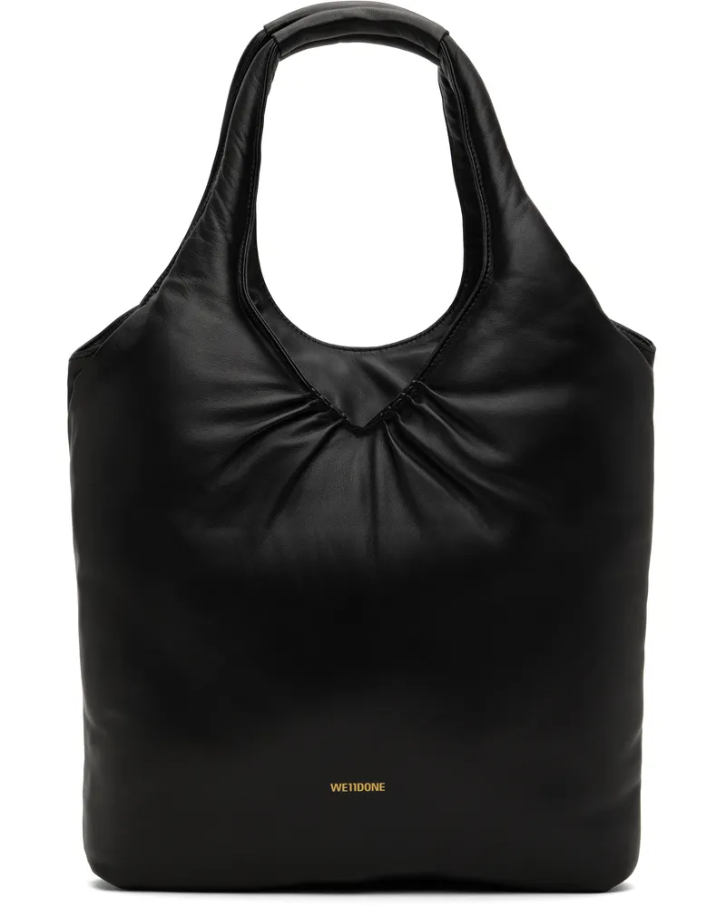 WE 11 DONE Black Padded Touch Tote Black