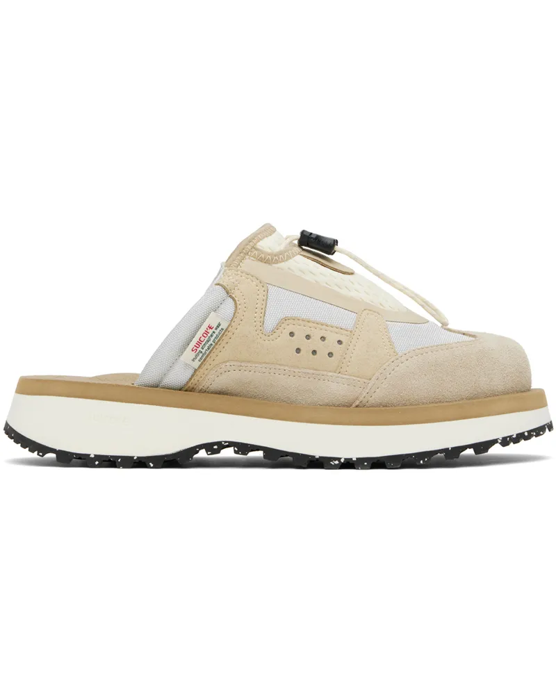 SUICOKE Beige & Gray BOMA-ab Slip-On Loafers Beige