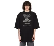 Black Print T-Shirt