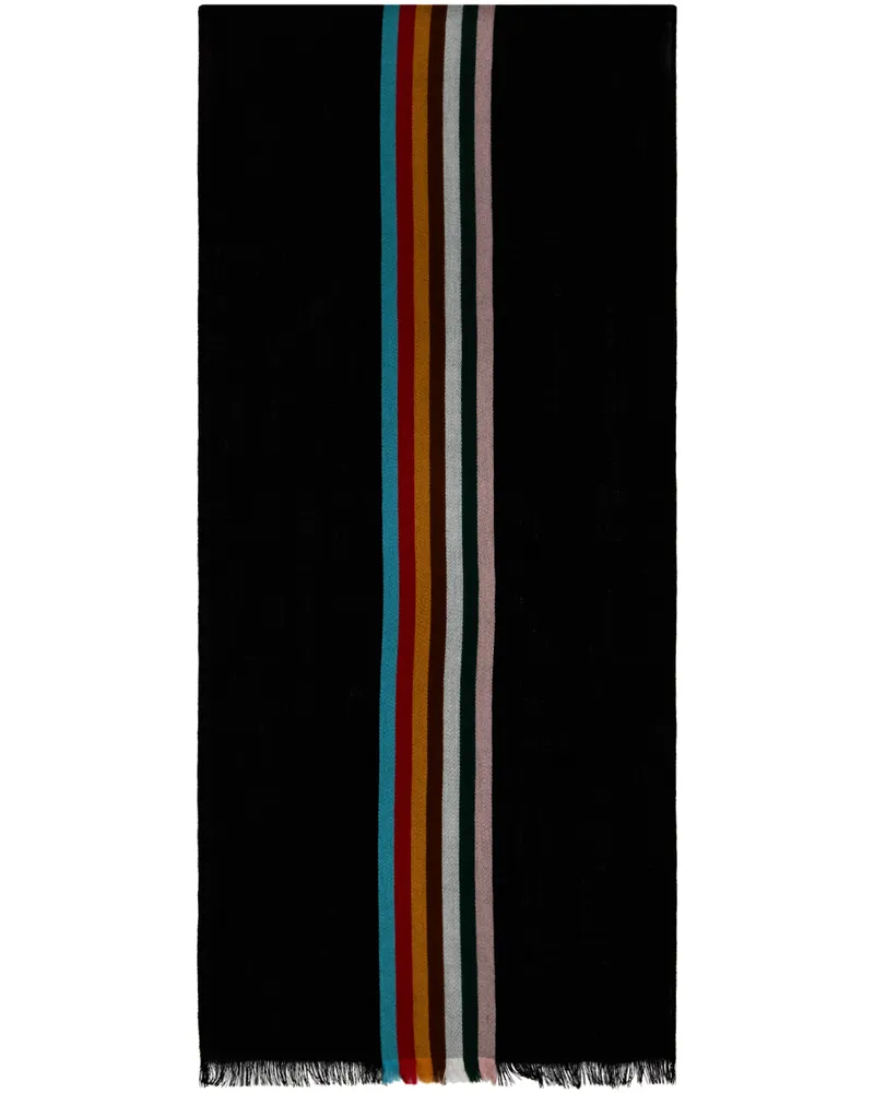 Paul Smith Black Central Stripe Scarf 79