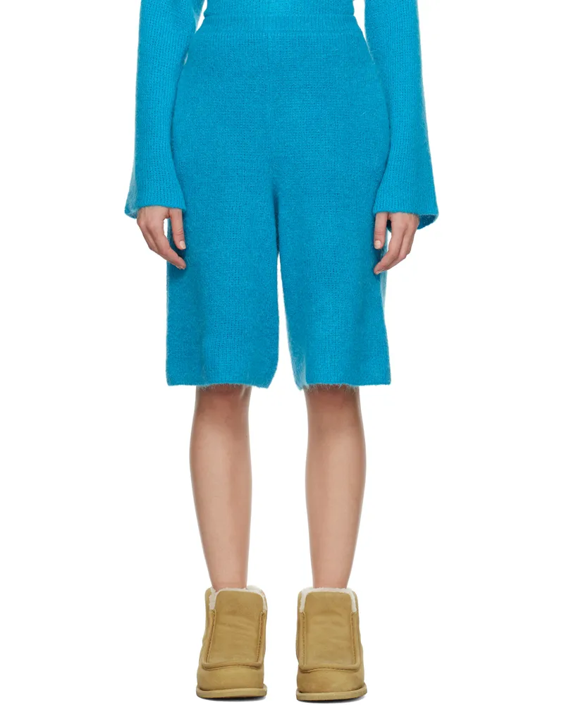 J.W.Anderson Blue Knitted Shorts 825