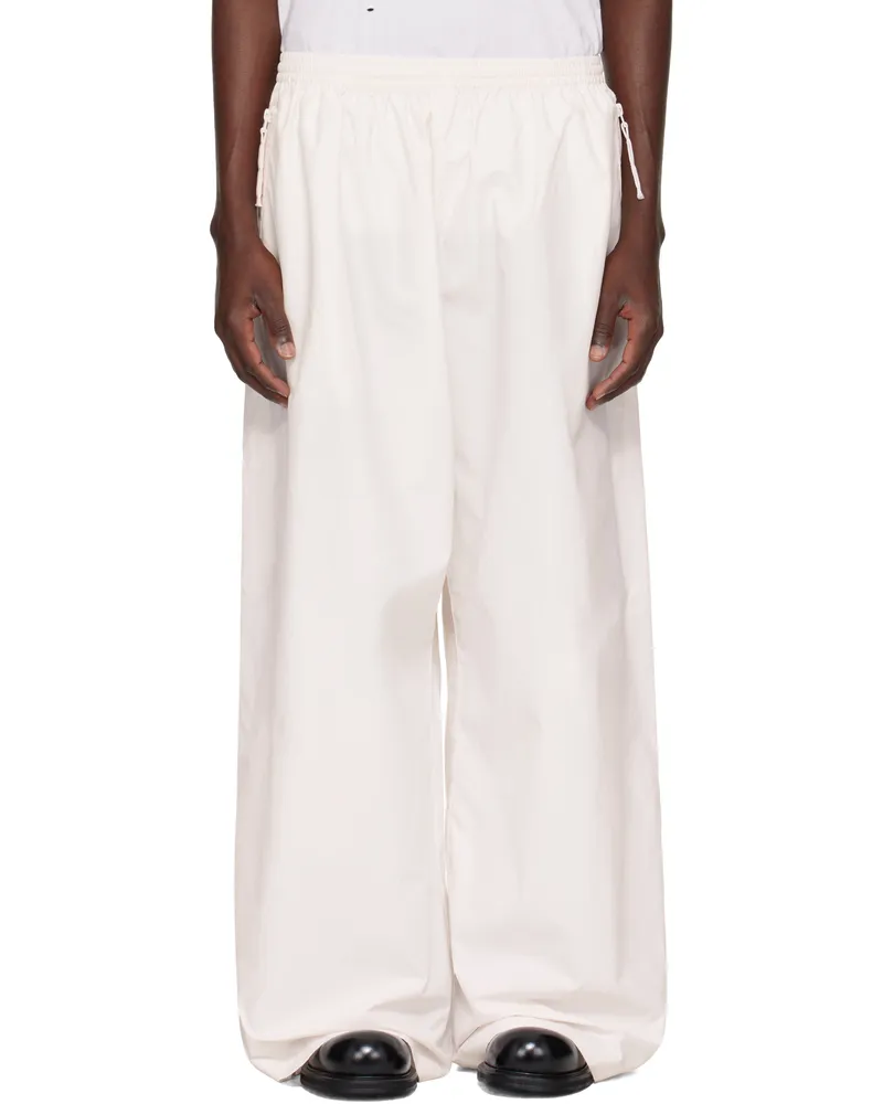 Acne Studios Off-White Relaxed-Fit Trousers Dsr