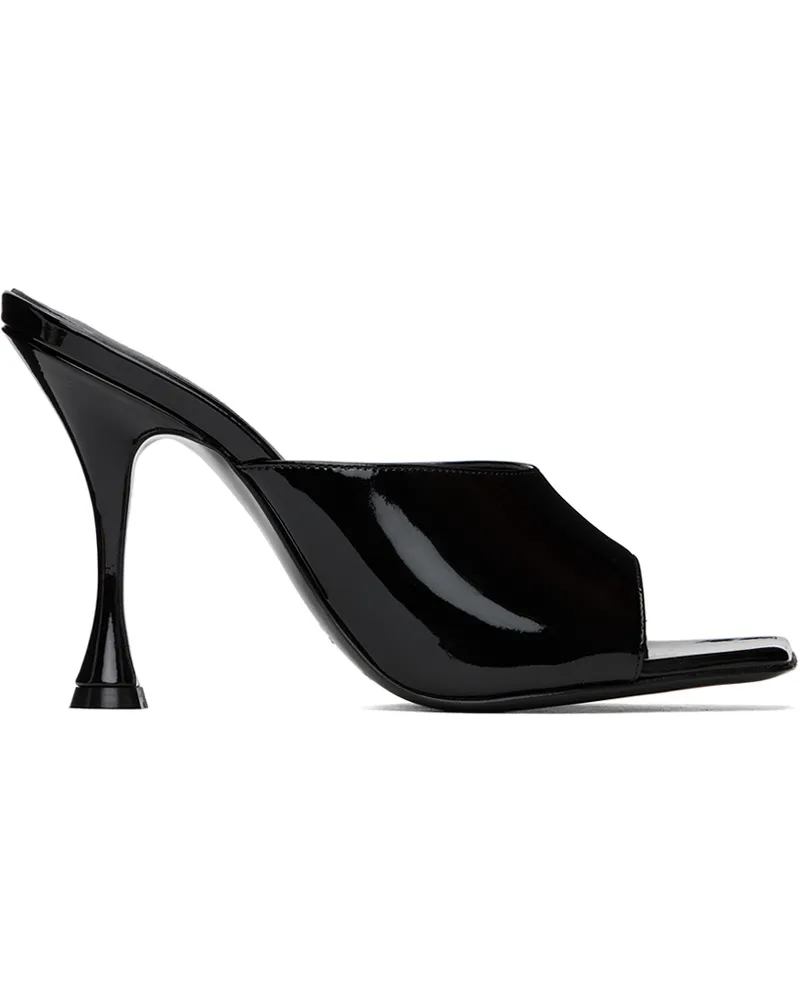 Magda Butrym Black Square Toe Mules Black