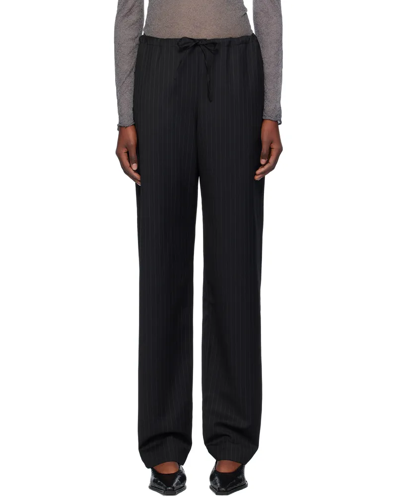 Aya Muse Black Palo Trousers Charcoal