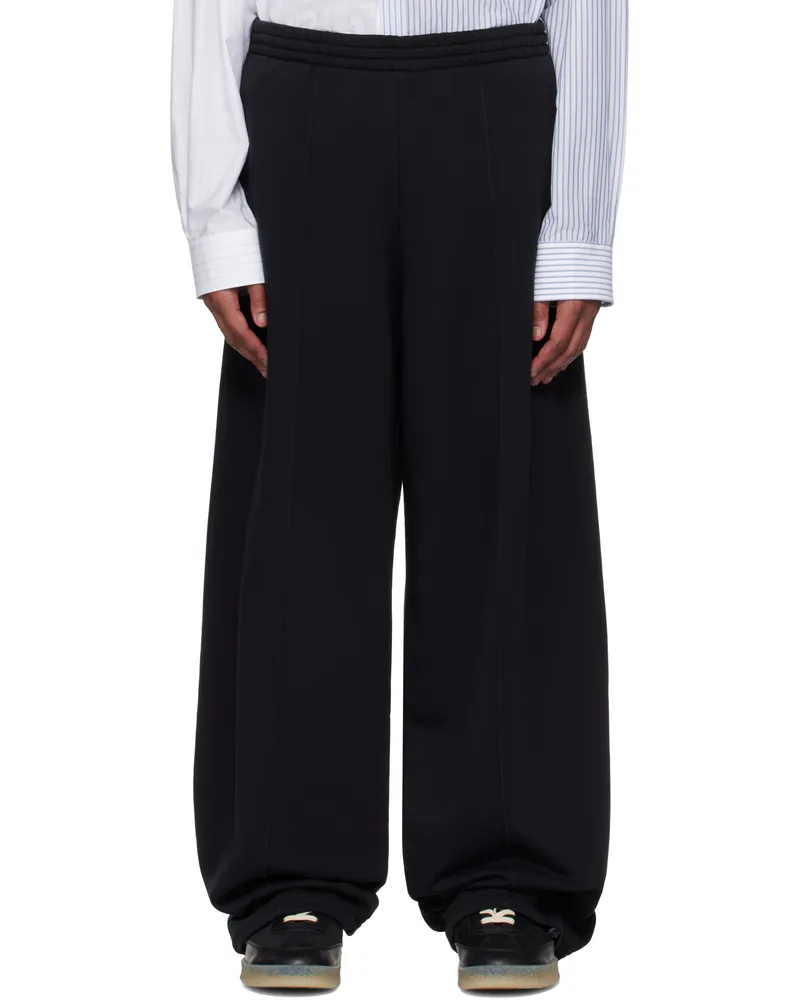 Maison Margiela Black Pinched Seam Sweatpants 900