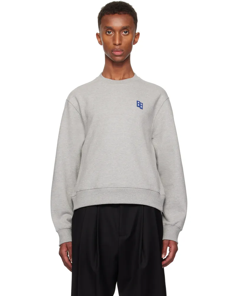 Adererror Gray TRS Tag 01 Sweatshirt Grey