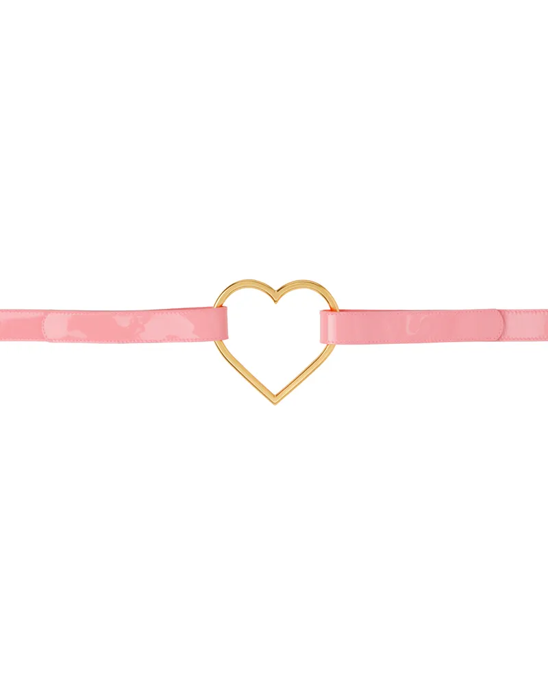 Blumarine Pink Heart Belt N0124