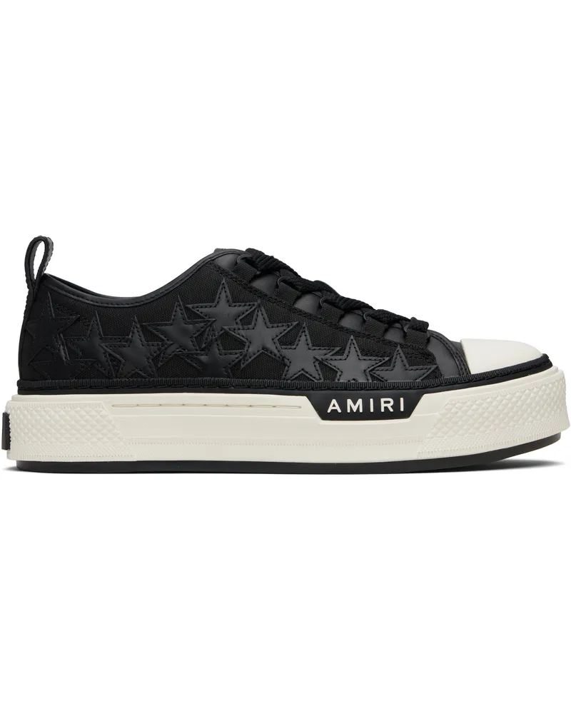 Amiri Black Stars Court Low Sneakers Black