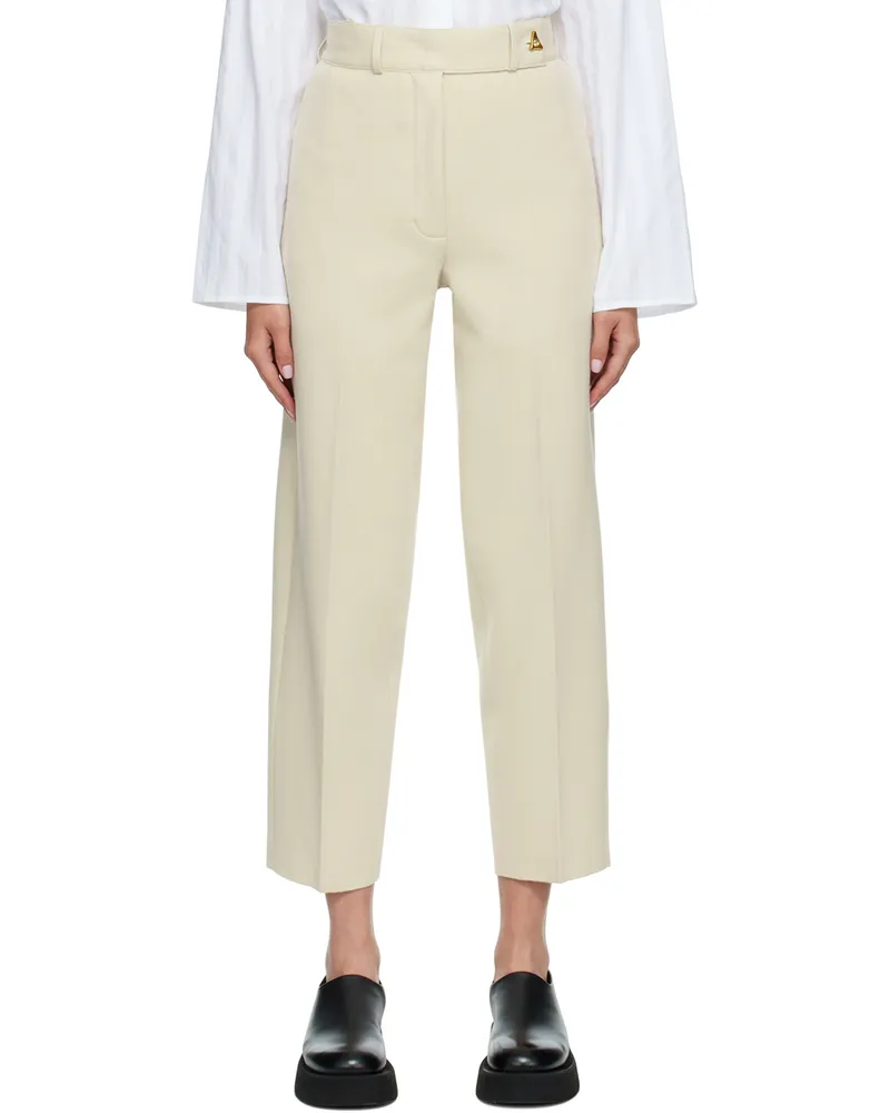 AERON Beige Madeleine Trousers Cream