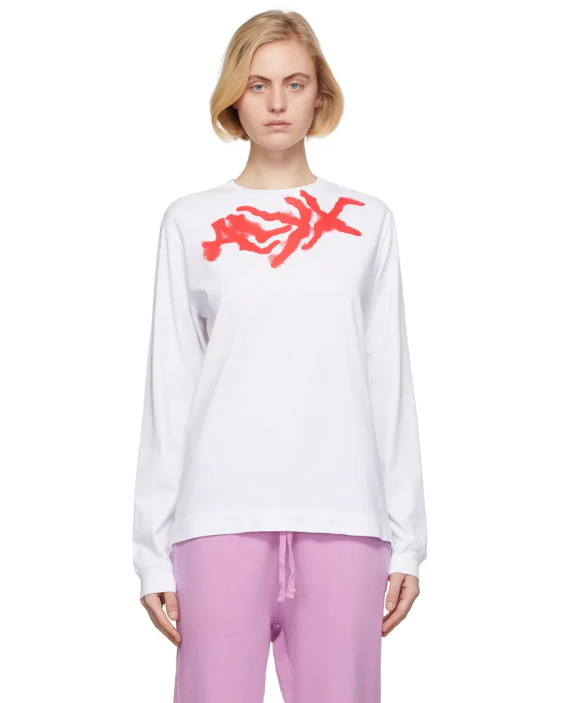 1017 ALYX 9SM White Spray Logo T-Shirt White
