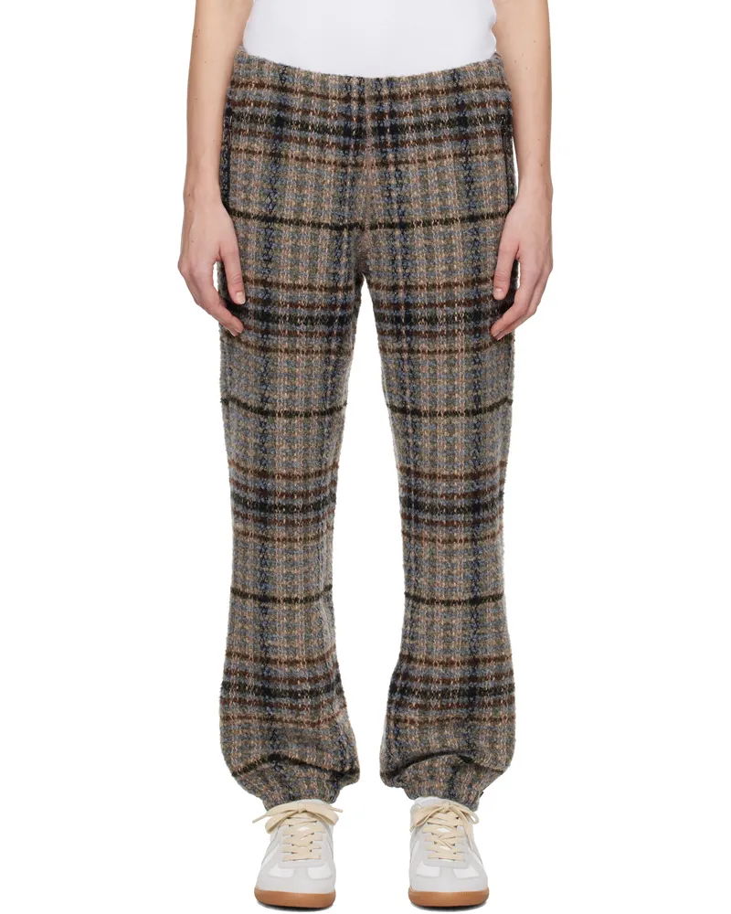NEEDLES Gray & Brown Zipped W.U. Trousers A-sax