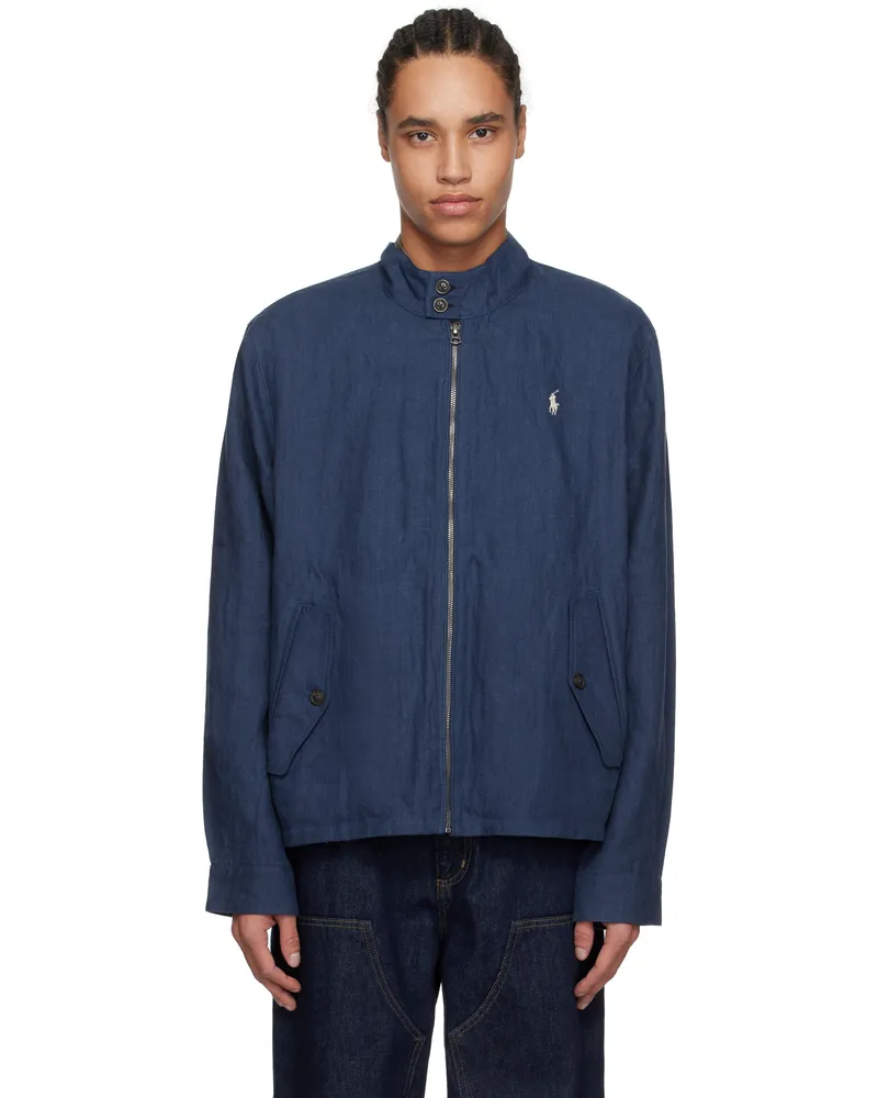 Ralph Lauren Navy 'The Bedford' Reversible Jacket Rstc