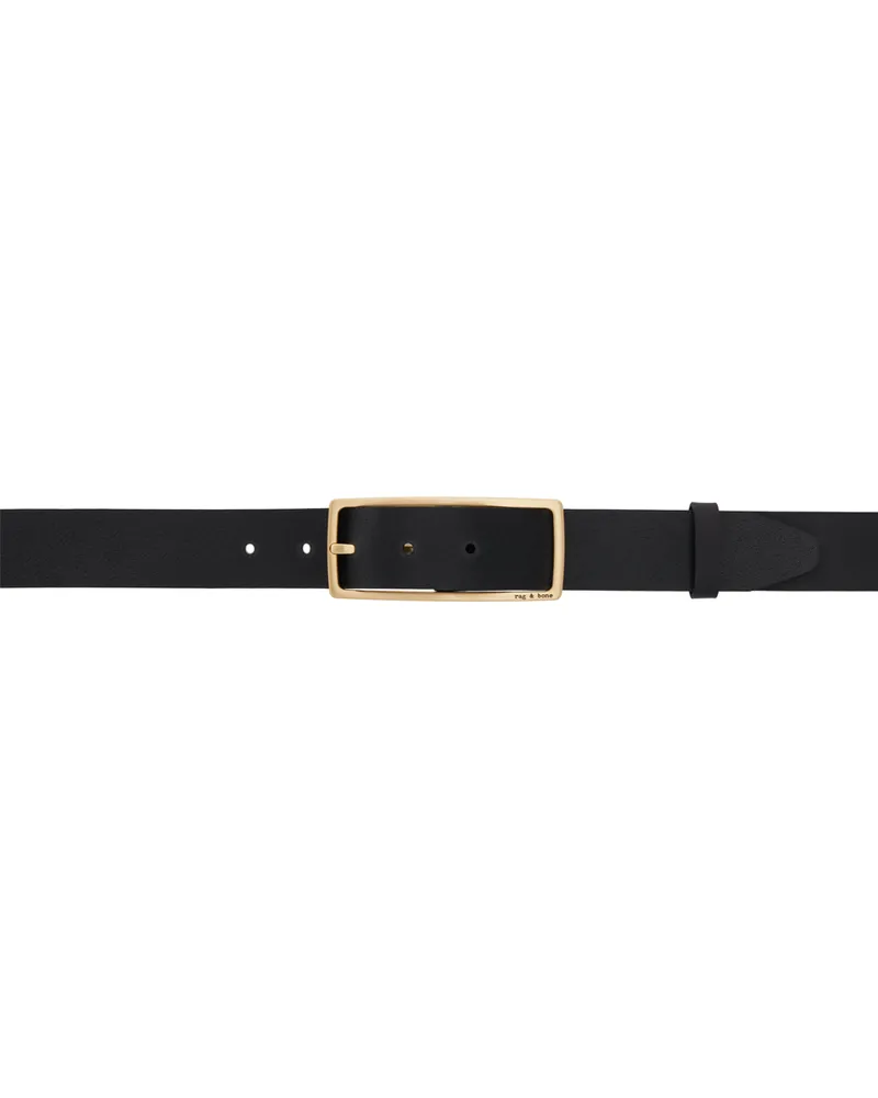 Rag & Bone Black Rebound Belt Blk