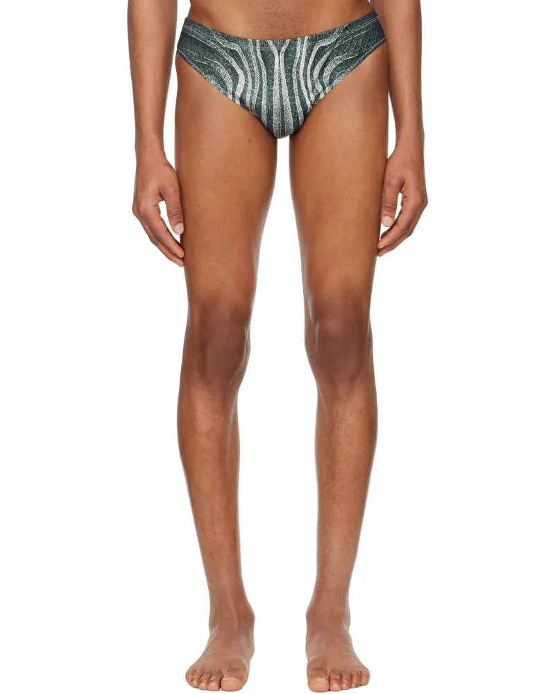 Jean Paul Gaultier Black 'The Spirale' Swim Briefs 000203-black