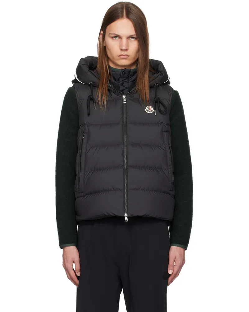 Moncler Black Cardamine Down Vest 999