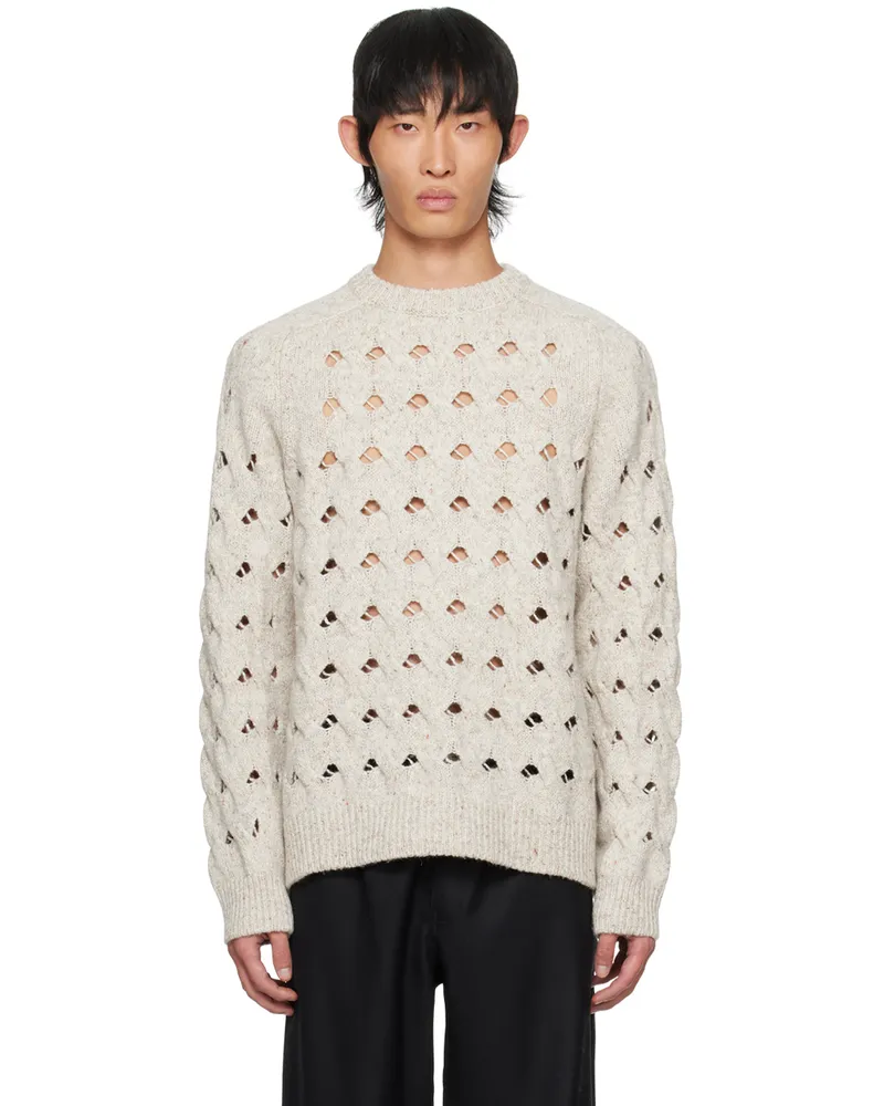 Soulland Beige Esrum Sweater Ecru