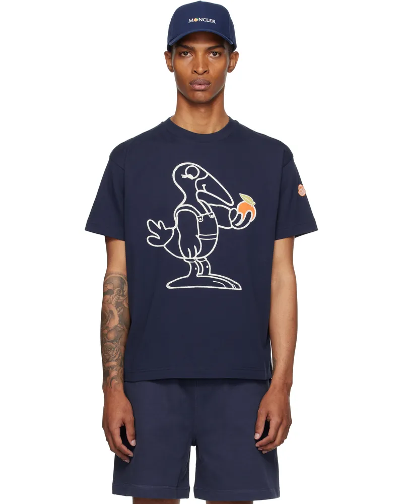 Moncler Moncler x Gilga Farm Navy Short Sleeve T-shirt 786-starless