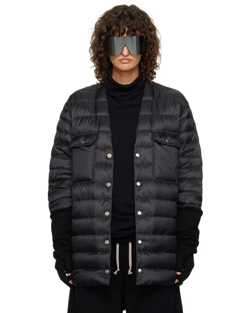 Rick Owens Moncler + Rick Owens Black Outershirt Jacket 999