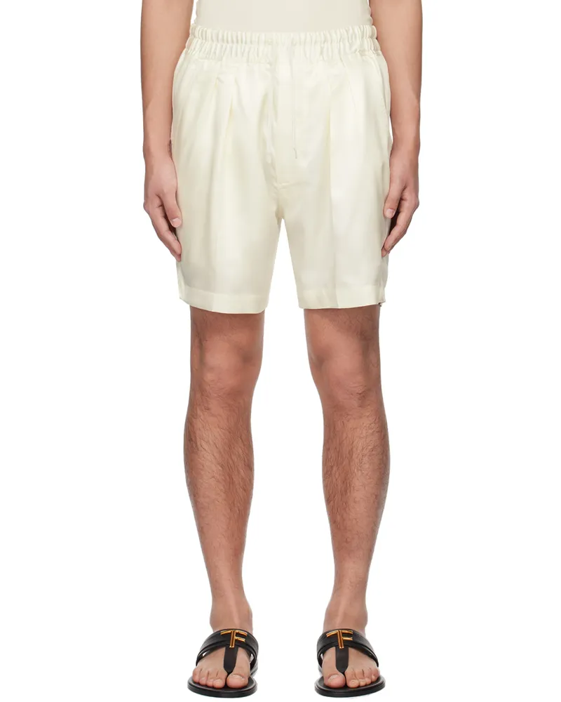 Tom Ford Off-White Drawstring Shorts Off