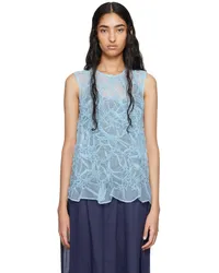 Cecilie Bahnsen Blue Utania Tank Top Light