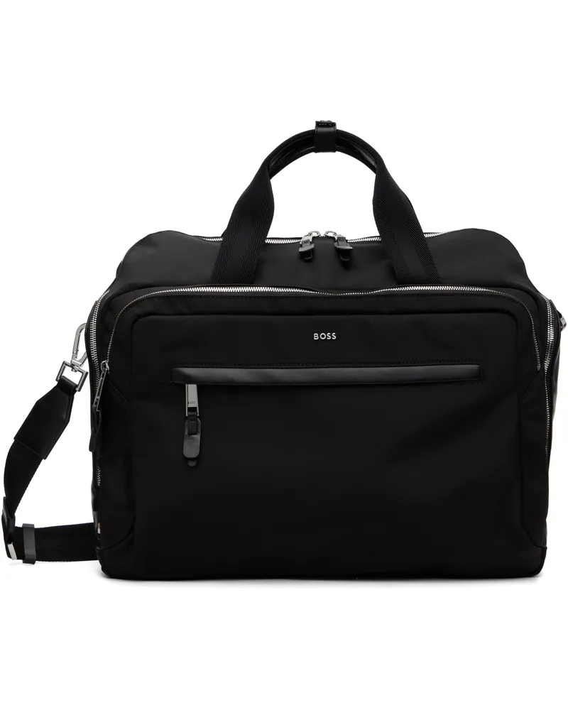 HUGO BOSS Black Logo Hardware Duffle Bag 001-black