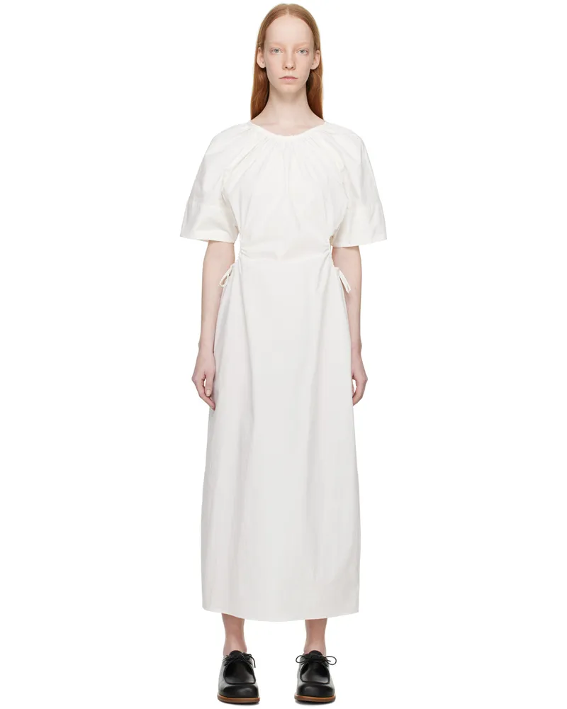 Missing You Already White Side Ring Midi Dress White